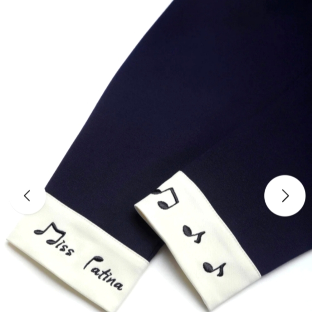 Miss Patina kitten Melody dress (navy)